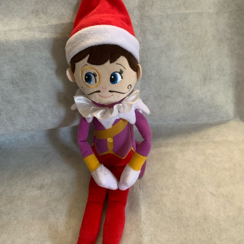 Elf on the Shelf Scout Elf with mustache - 4 Witty Phrases Audio
